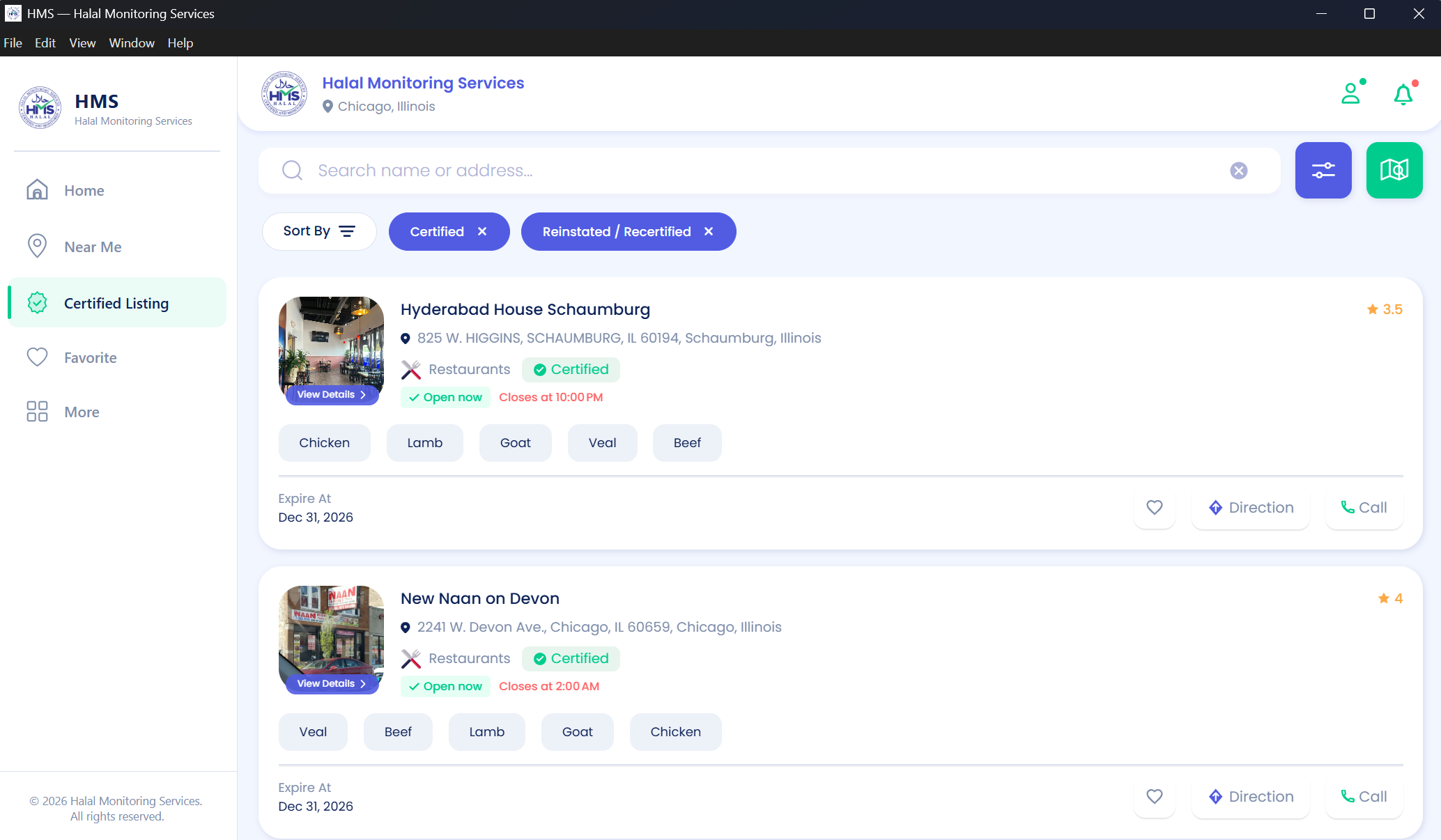 HMS desktop app screenshot 3